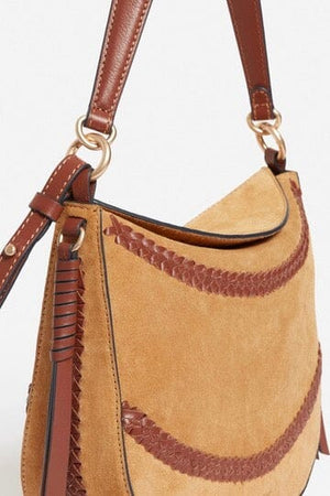 VANESSA BRUNO Wildledertasche "DAILY" medium natural
