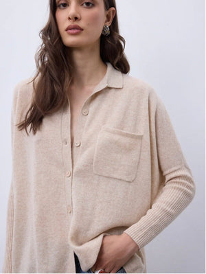 NOTSHY cashmere sweater "TINI" beige chiné