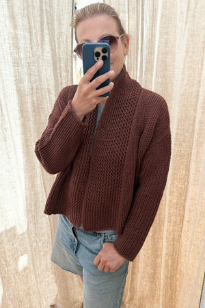 FFC Cashmere/Wool Jacke "Odile" rost/braun