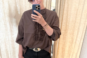 SOSUE cotton blouse "Antonia" slim white