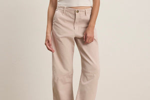 VELVET Baumwollhose "ALEXIS" nude