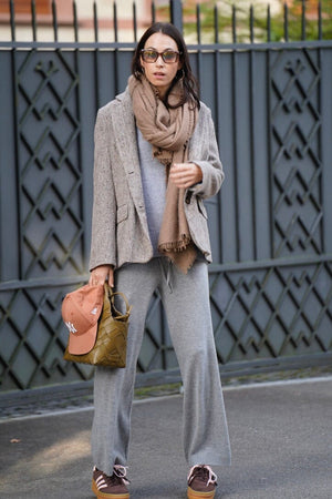 Choice by Réjane Rosenberger cashmere scarf camel (G-03)