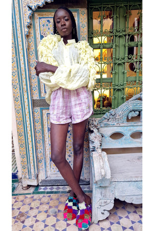 CLARAMONTE Baumwollshorts "MINI" rose