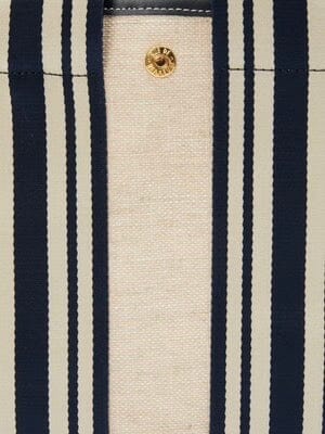 Cotton bag "Traversée" medium black / sand