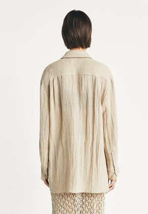 MASSCOB Baumwollbluse "Calimera" sand