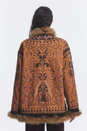 ANTIK BATIK Jacke "Ivan" camel oversized