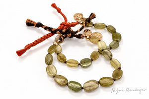 REJANE ROSENBERGER DESIGN Steinarmband "Neo" granat grün