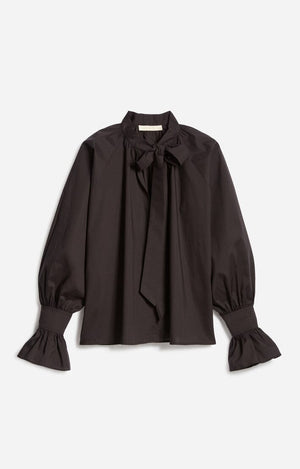 VANESSA BRUNO Baumwollmix Bluse "FATIMA" schwarz