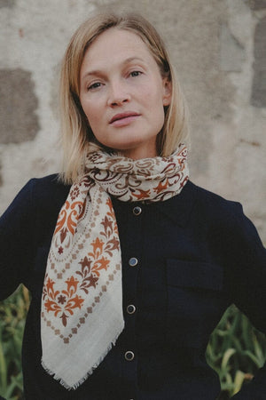MAISON LECOMTE FLAMANT Wool/Cashmere "Scarf" montignac