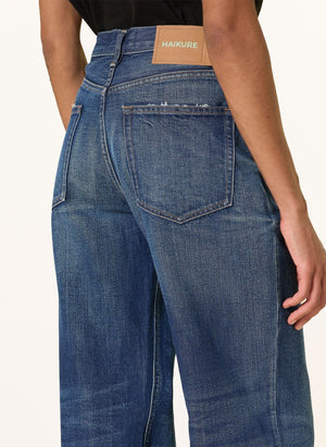 HAIKURE wide jeans "BONNIE" dive blue wash