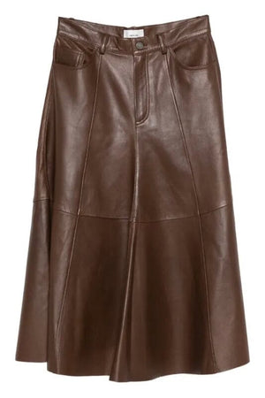 HAIKURE Lederjupe "SERENITY" brown