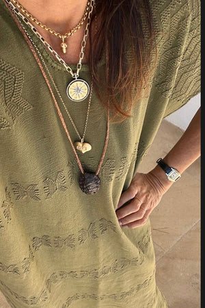 FEIDT JEWELRY PARIS Médaille midi "Etaile" with Saphir 18K