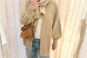 Choice by Réjane Rosenberger Strickjacke "THE CARDIGAN" light camel