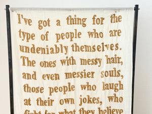 KARIEN BELLE Pashmina "POETRY" ecru