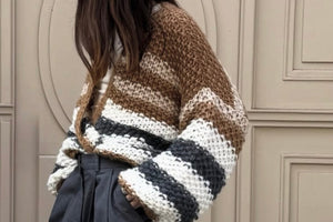 MAIAMI short sleeve cardigan "ALPACA" beige