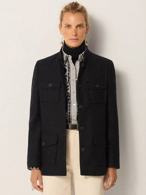 MAISON HOTEL Woolmix Blazer "LUCIEN" night marine