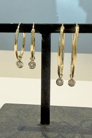 REJANE ROSENBERGER DESIGN Creolen "DIAMONDS" vergoldet