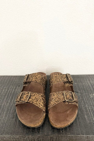 BOSABO Birkenstock "ISABEL" Glitter bronze
