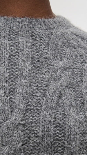 VELVET Strickpullover "MARINA07" heather grey