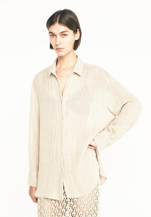 MASSCOB Baumwollbluse "Calimera" crème