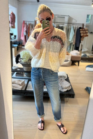 BORO Denim Cropped Jeans "SAPPORO" summer light