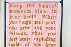 KARIEN BELLE Pashmina "POETRY" rosa