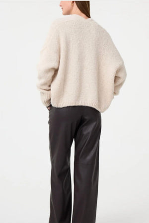 KNIT TED Kuschel Strickjacke "BECKY" creme