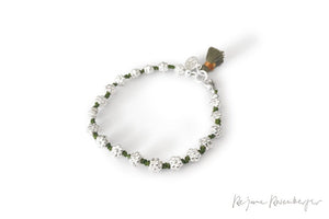 REJANE ROSENBERGER DESIGN Silberarmband "Fleur" geknüpft