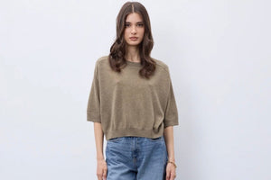 NOTSHY cashmere sweater "TINI" beige chiné