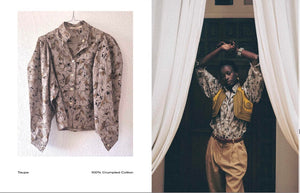 CLARAMONTE Baumwollbluse "Klaus" gris floral