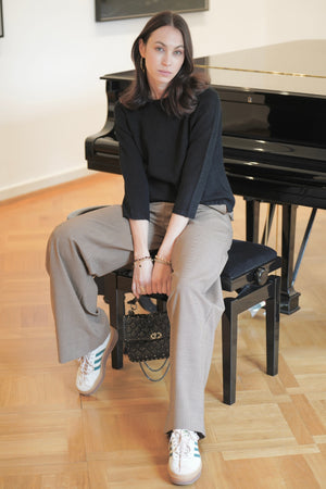 Choice by Réjane Rosenberger Cashmere Blend Pullover "FITTED" schwarz