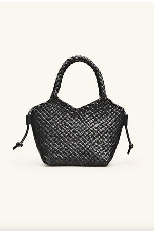 CALAJADE Leather shopper "MISU" MINI - black