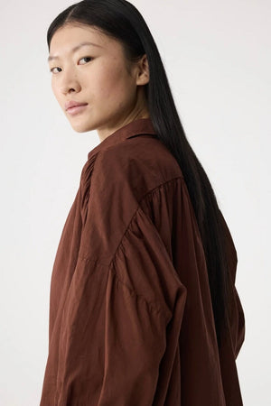 KNIT TED Baumwollbluse "MOOK" brown