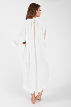 9seed - Tunisia Caftan Dress white