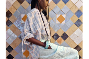 CLARAMONTE cotton blouse "Nina" patch black