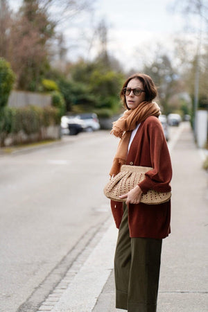 Choice by Réjane Rosenberger cashmere scarf antra (MS-222)