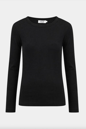 KNIT TED Roundneck Shirt "KALEY" schwarz