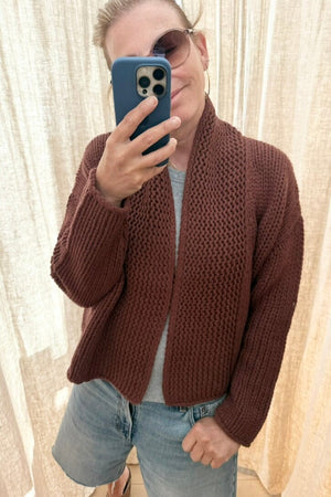 FFC Cashmere/Wool Jacke "Odile" rost/braun