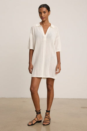 VELVET Baumwollkleid MILA07" off-white