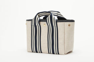 Cotton bag "Traversée" medium black / sand