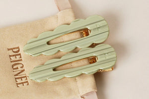 Peignée Paris Barettes "Signature" sauge