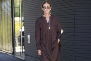 REJANE ROSENBERGER DESIGN Silber Halskette "Om" rechteckig - Réjane Rosenberger Design