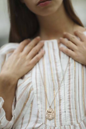 REJANE ROSENBERGER DESIGN Silberkette "Lotus" oval