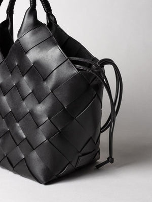 CALAJADE Ledershopper "MISU" L - schwarz