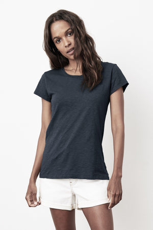 VELVET Baumshirt  T-Shirt "Odelia" shadow