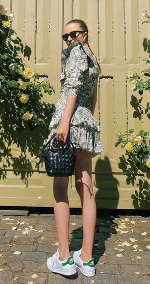 CALAJADE Leather shopper "MISU" MINI - black