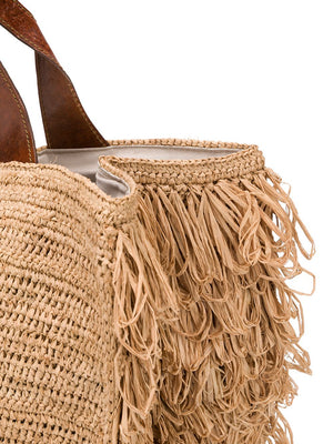 IBELIV "ONJA" Raffiatasche natural