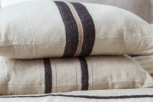 LIBECO Leinenkissen "PATAGONIA" multi stripe 63x63