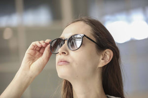 GARRETT LEIGHT Sunglasses "Morningside" Olive Gradient