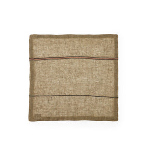 LEINEN napkins "MARIE" 42x42 bronze stripe